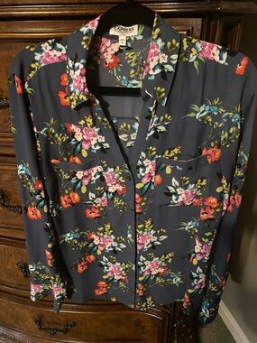 Express portofino floral blouse
